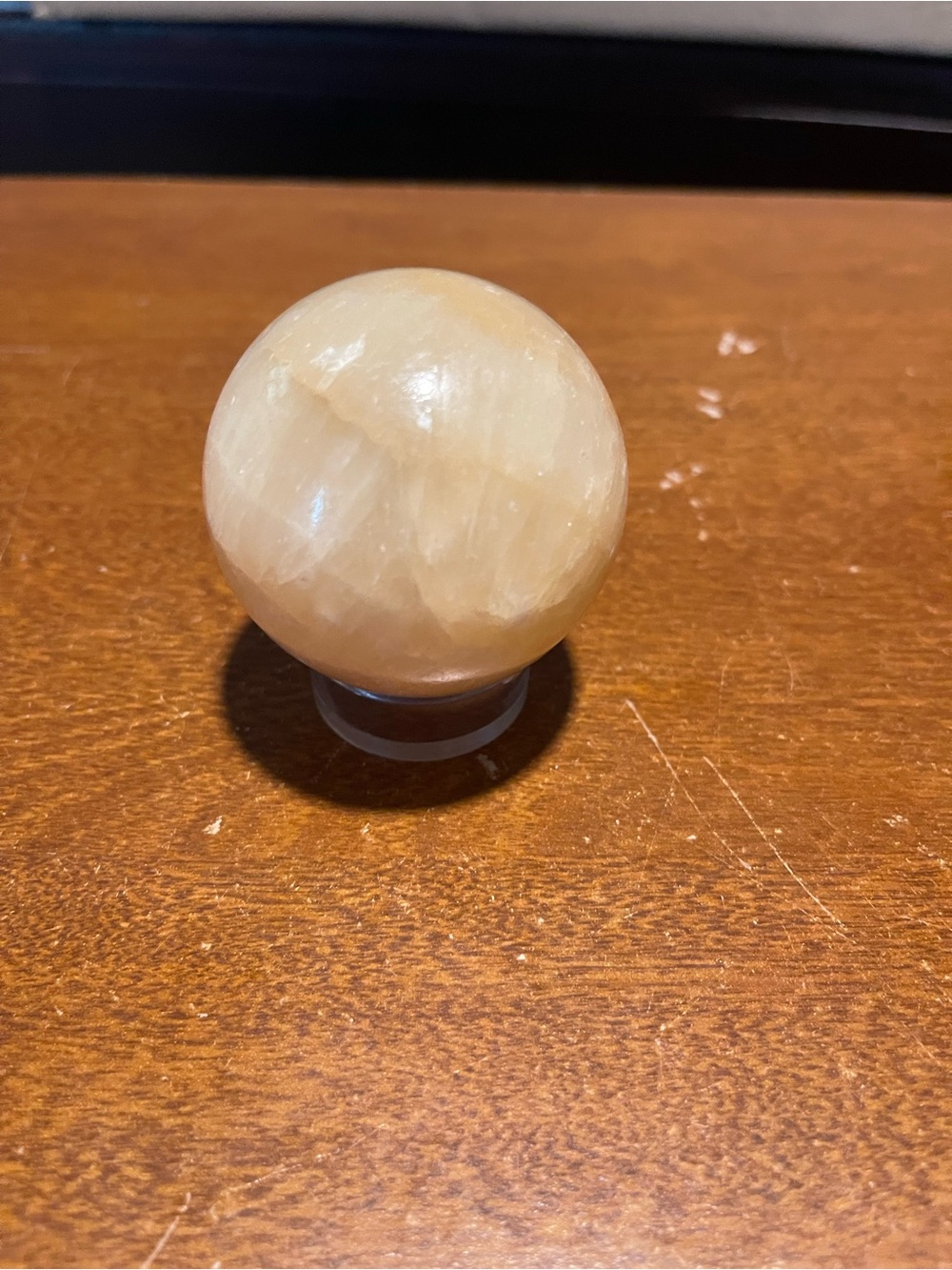 Orange Calcite Crystal Sphere